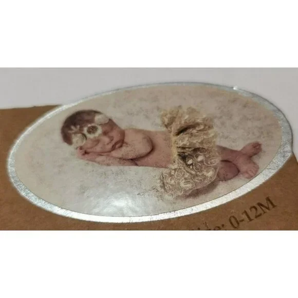 So'Dorable 2 Piece Holiday Photo Op Infant Tutu 0-12 Months Brown Cream & Gold
