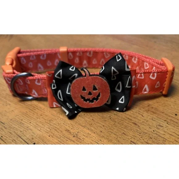 Jack O Lantern Candy‎ Corn Dog Collar adjustable Halloween New