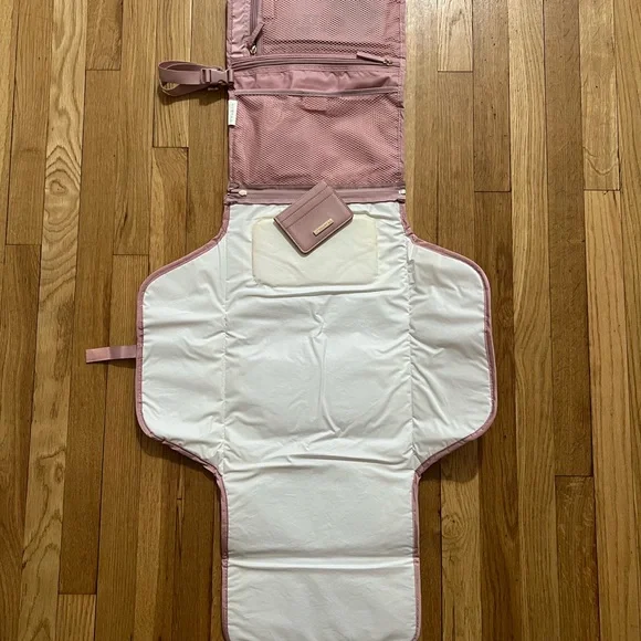 Elegant Pink Diaper Changing Pad