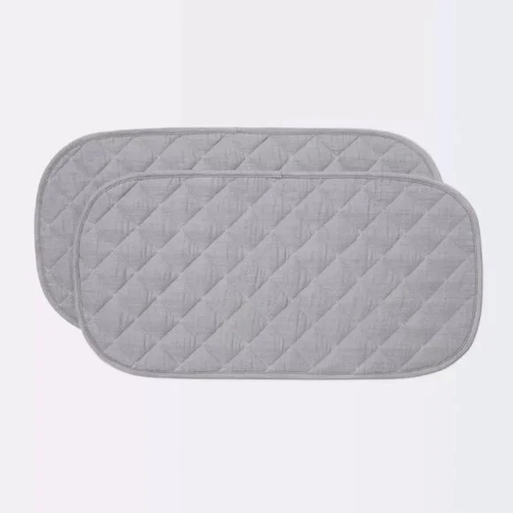 Cloud Island Muslin Changing Pad Liner - Grey - 2pk - NEW WITH TAGS