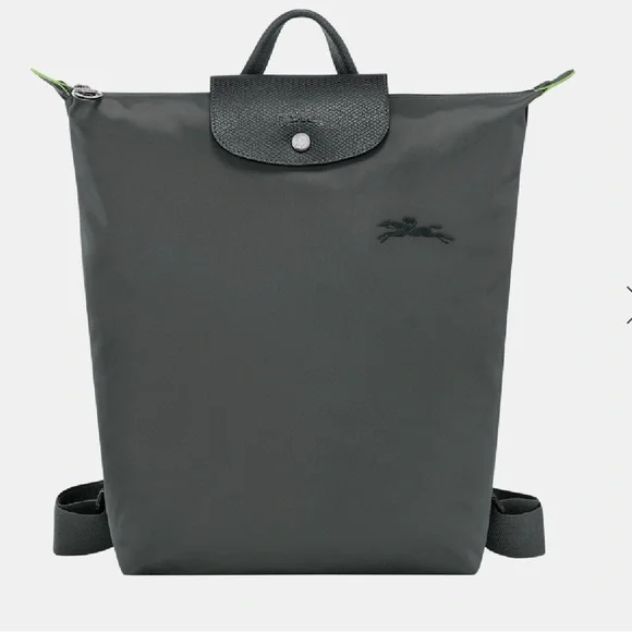 Longchamp Le Pliage “Green” Nylon Backpack – Graphite Gray (NWOT)