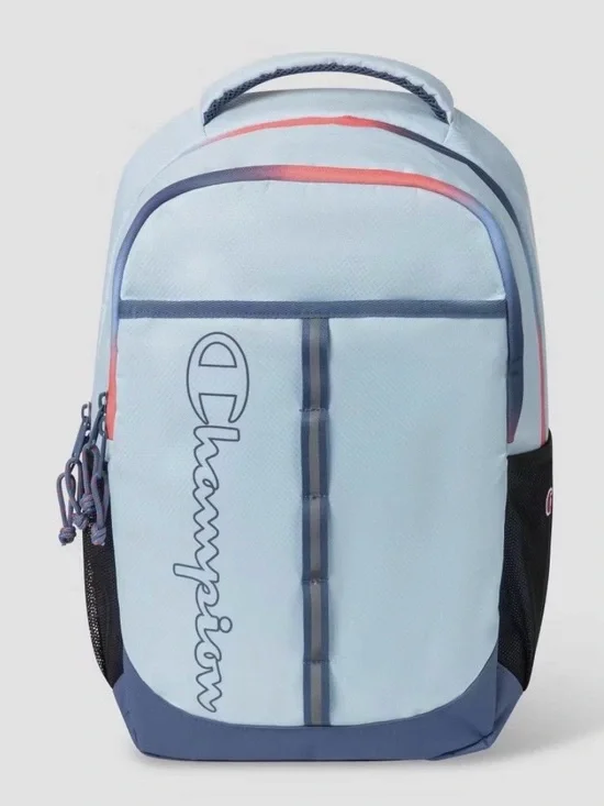 Champion CenterLight Blue Backpack with Navy and Coral w/Laptop Sleeve NWT