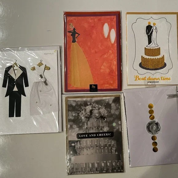 Wedding Greeting Cards - Lot‎ of 5 Cards (new)