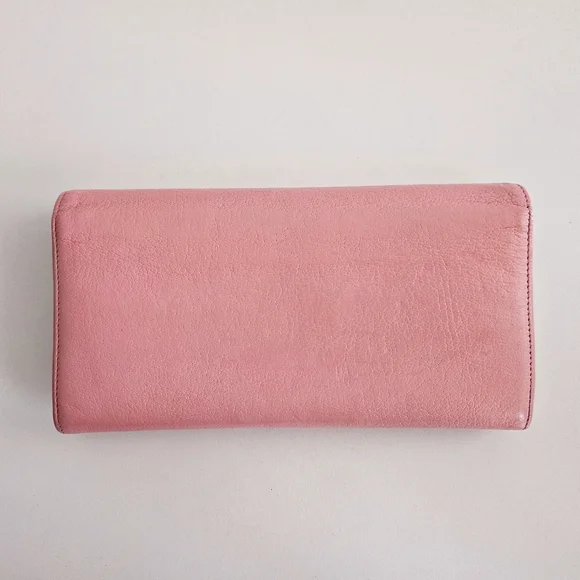 Chanel Pink Calfskin Long Wallet
