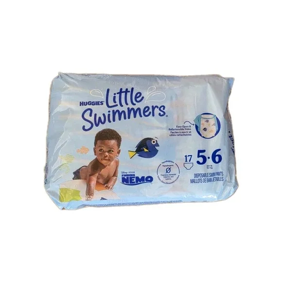 Huggies Little Swimmers Size 5/6 Finding Nemo Swim Diapers 17 Count New #1040