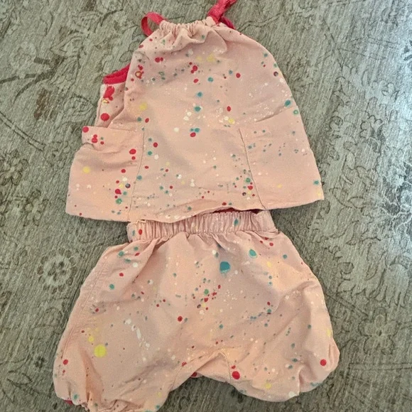 Patagonia Pink Speckled Diaper Cover Set