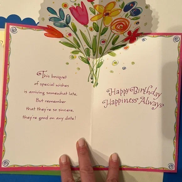 Birthday Cards‎ -Lot of 2 – Belated Birthday from All of Us (bday)