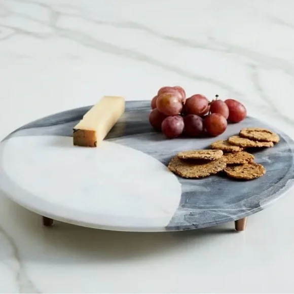 West elm MARBLE + COPPER FOOTED CHEESE BOARD