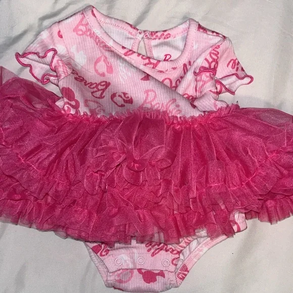 Barbie Pink Ruffled Diaper Cover
