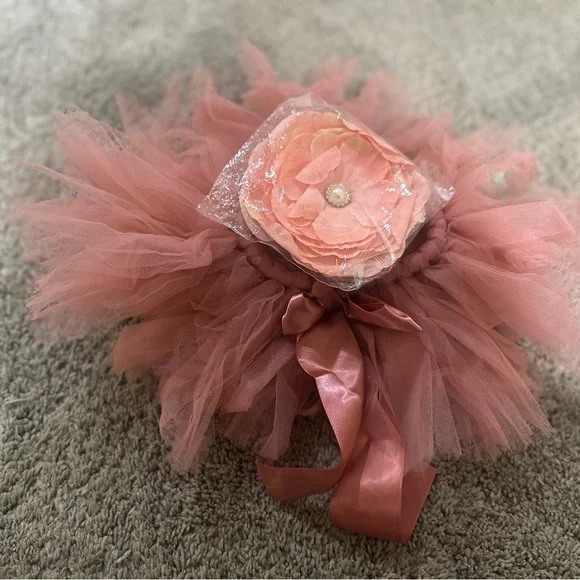 Tulle skirt with Flower Headband