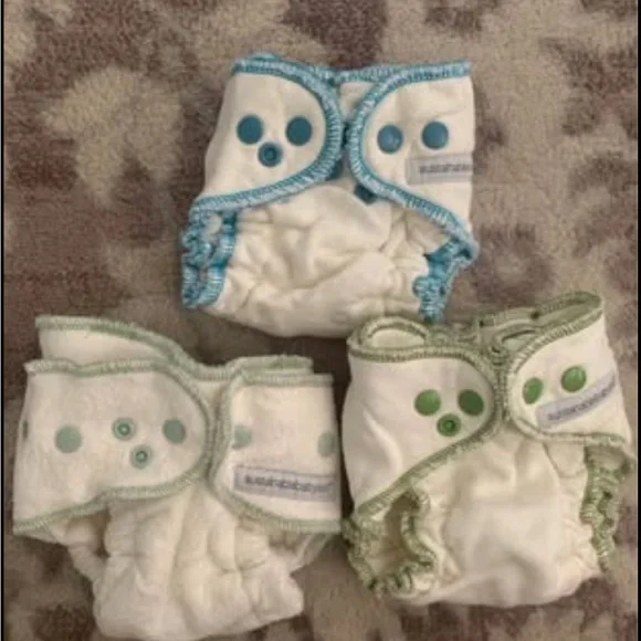 Sustainablebabyish bamboo fleece cloth diaper bundle