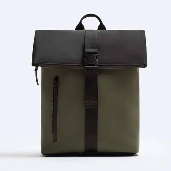 NWOT. Zara Rubberized Backpack with Valve.