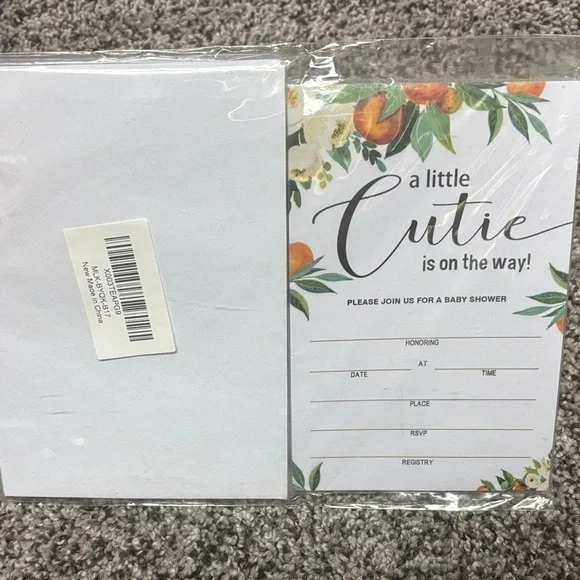 Floral Baby Shower Invitations