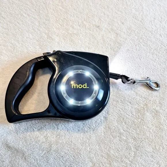Mod Defender Retractable Safety Leash 3 mode Safety Light Black 16ft