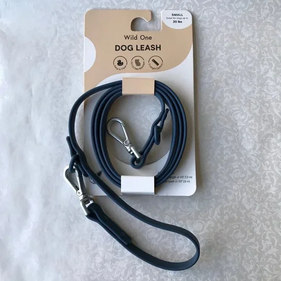 Wild one dog leash Blue 2 Length Options Size : S up to 30lb