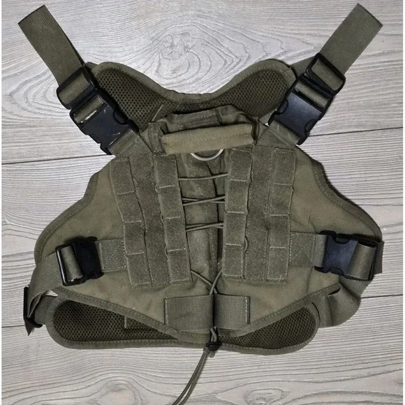 ONE TIGRIS Tactical Dog Harness MOLLE Vest Coyote Brown Size L