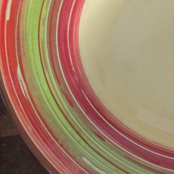 Pier 1 Ceramic Large Pasta Serving Bowl Orange