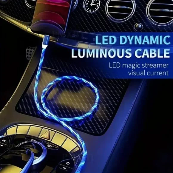 Android/iPad LED Light Charging Cable That Use USB-C
