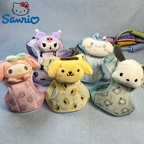 🌟NEW🌟 Sanrio Adjustable Dog Harness and Leash Set