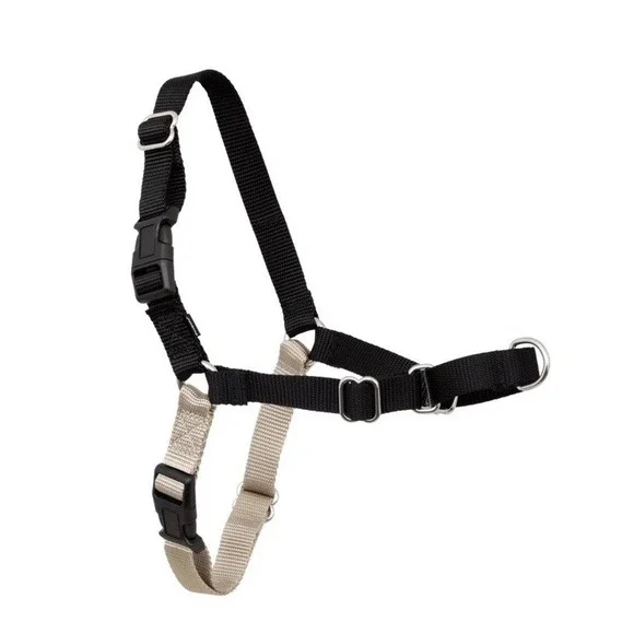 PetSafe Easy Walk Dog Harness Size: Med/ Large‎ Fawn / Black No Pull Harness