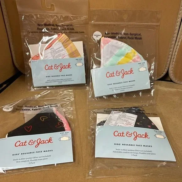 Printed mask 8 count Cat & Jack Kids Reusable Unisex