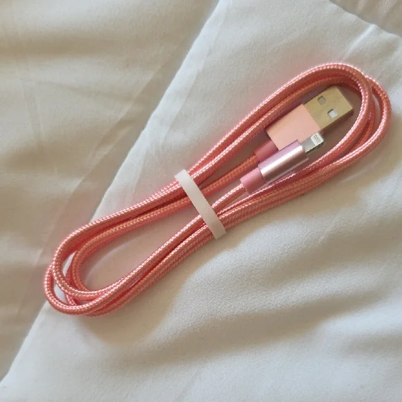 💚5/$20💚Pink Braided USB Charging Cable