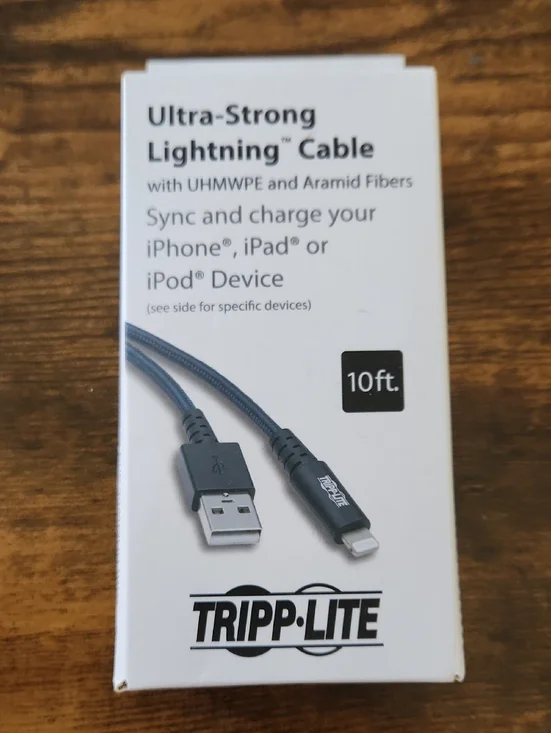 Ultra-Strong Lightning Cable - Tripp Lite - 10ft - MFi-Certified