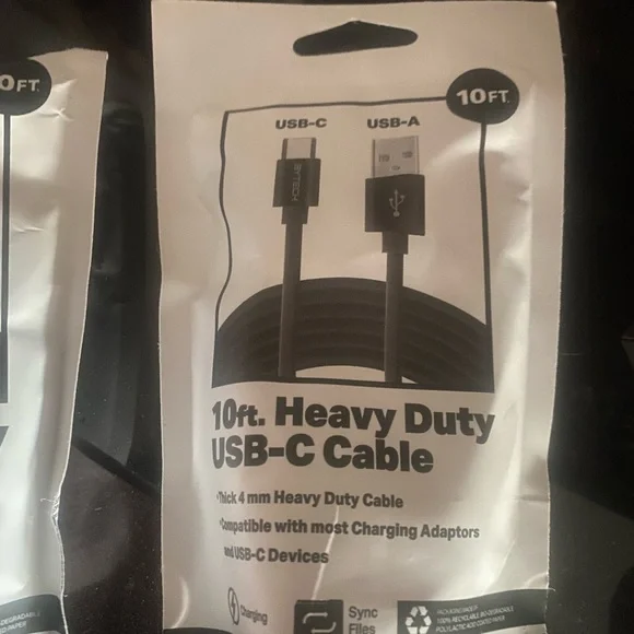 Heavy Duty USB-C Cable - Black