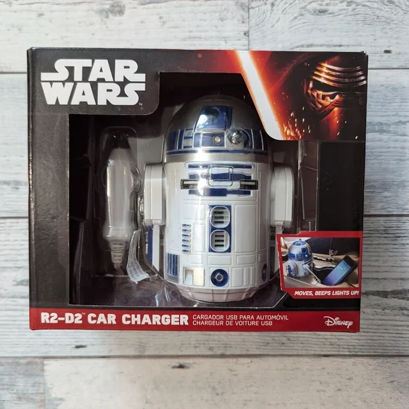 Star Wars R2-D2 Car Charger 2x USB Ports ThinkGeek NEW Sealed USA