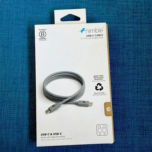 COPY - Usb-c & Usb-c 3.3 foot fast charging cord / cable