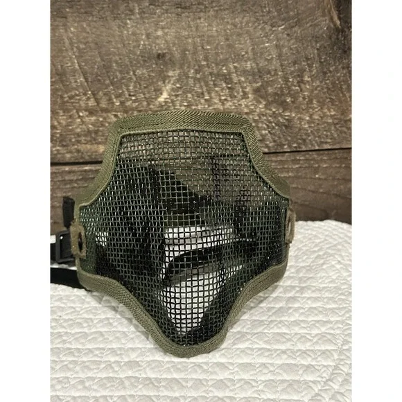 Valken Tactical Carbon Steel Mesh Half Face Mask - Paintball‎ Airsoft