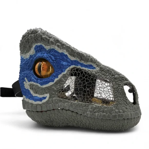Jurassic World Park Chomp N Roar Mask Velociraptor Raptor‎ Blue Dinosaur Works