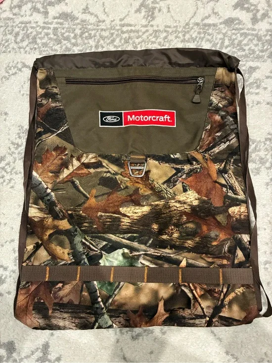 Ford Motors Camo Drawstring Backpack