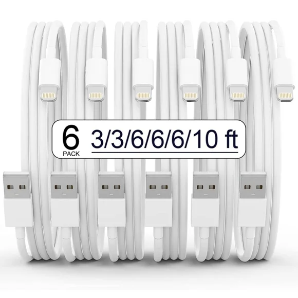 Package Of 6 Chargers For iPhone.