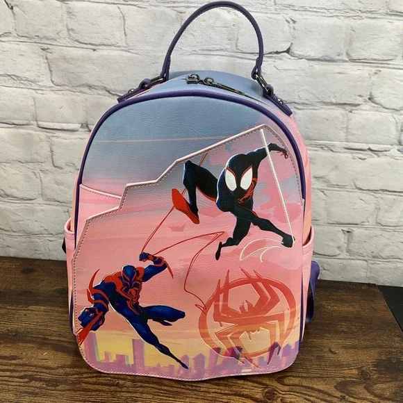 BoxLunch Marvel SpiderMan Magnetic Fold Mini Backpack BoxLunch Exclusive