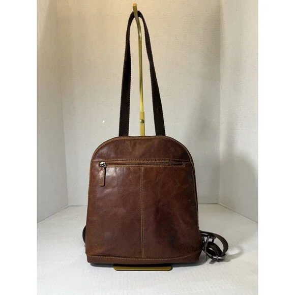 Jack Georges Voyager Convertable Crossbody Leather Bag Messenger American