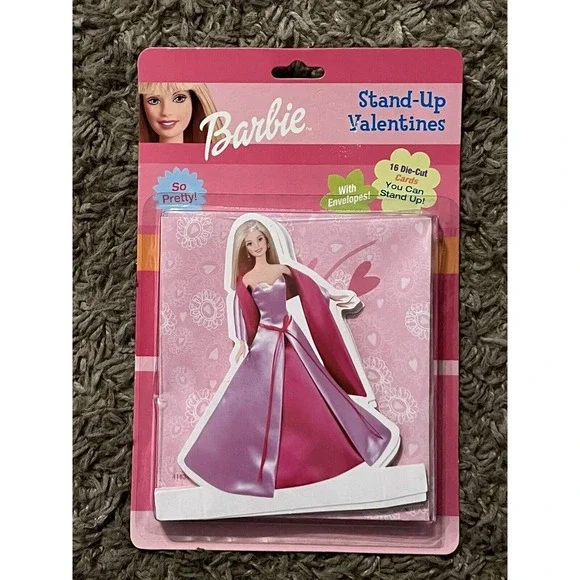 Vintage Barbie‎ Paper Magic Stand Up Valentines Cards 2002 New, Unopened Package