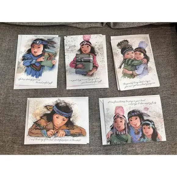 St Labre Indian School Greeting Cards The Lakota Children Assorted W/ Envelopes