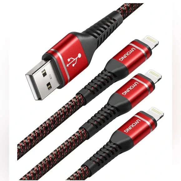 UYOUNG iPhone Charger Cable 3Pack 6FT [Apple MFi Certified] USB to Lightning