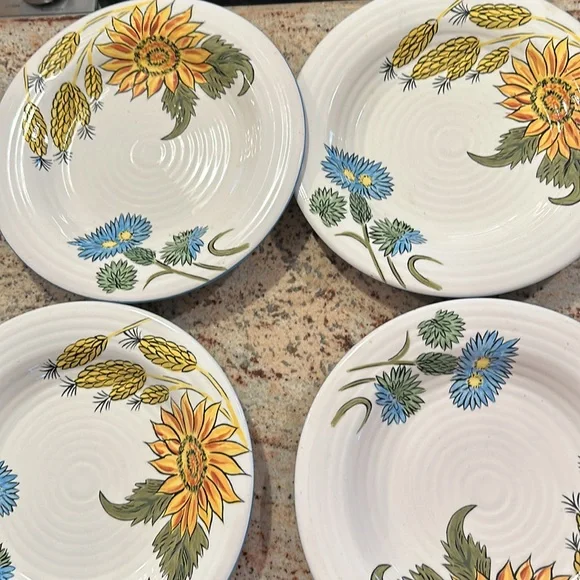 Pier 1 🌻 EUC Sunflower Fields Salad Plates - 1 plate listing Very Gently Used!