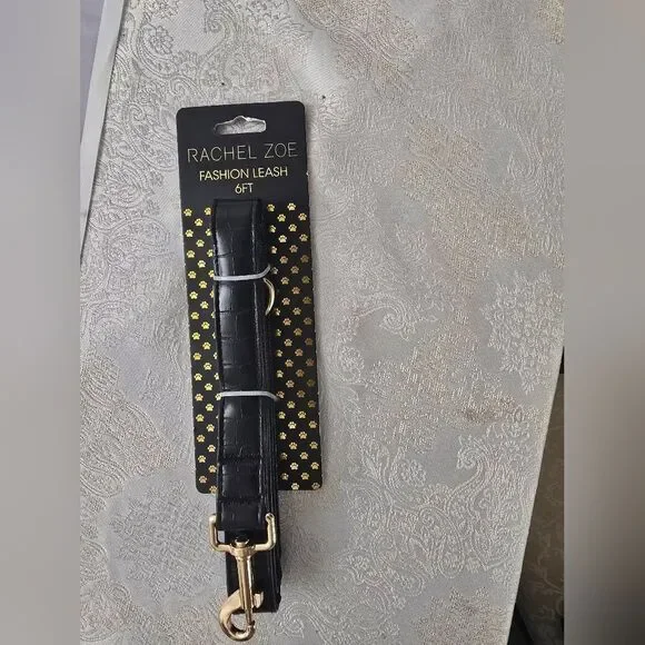 Rachel Zoe Black Leash with Gold Accents