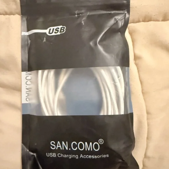 White USB Charging Cable