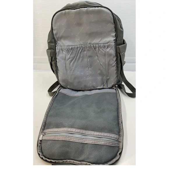 RUVALINO Diaper Bag Backpack Gray Large‎ with Changing Pad