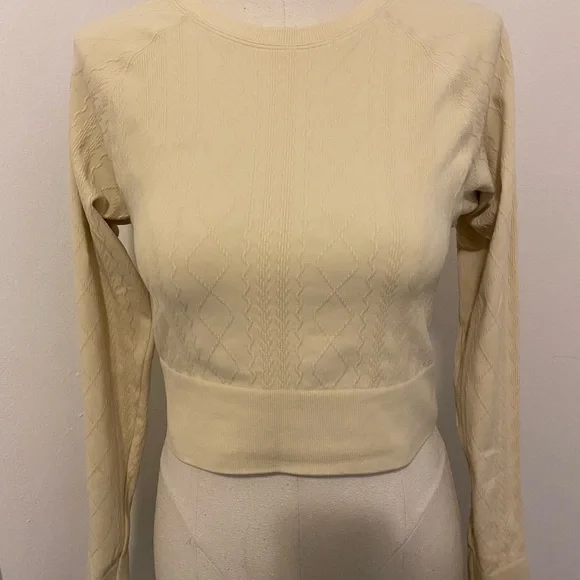 JoyLab Cream Long Sleeve Top