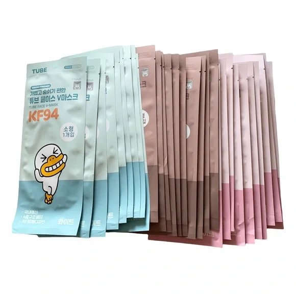 Toddler Mask Kakao Friends Face V Mask KF94 29 Masks White