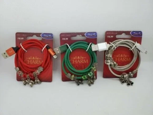 Charmed Data Sync / Charging Cable 1M Length Type C USB Lot of 3