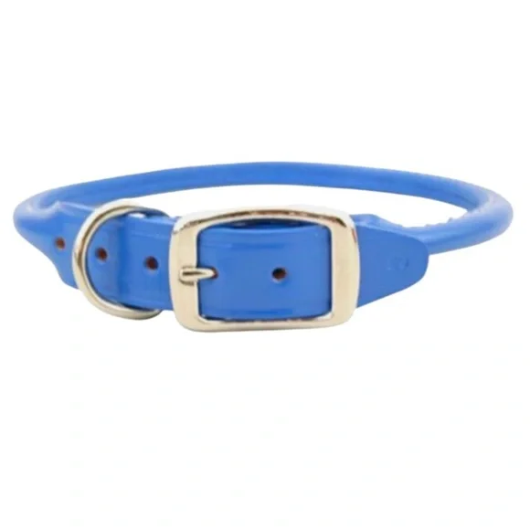 NWT Auburn Leathercrafters Rolled Leather Dog Collar 18-22”