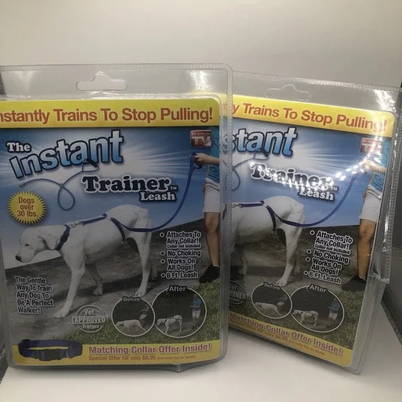 2 Instant Trainer Dog Leash Train Dogs 30 Lb Stop Pulling As Seen On Tv Dog Walk
