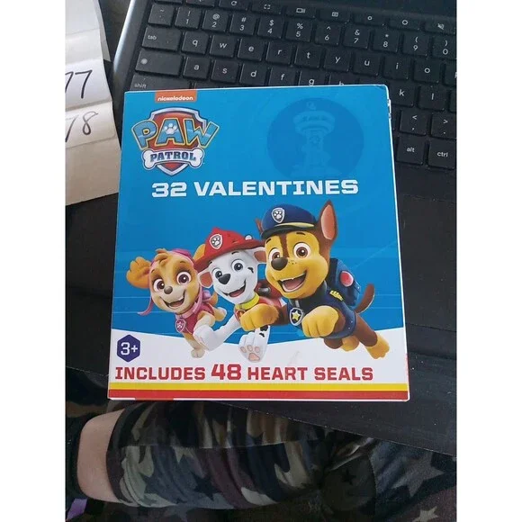 Paw Patrol 32 Valentines 48 Heart Seals