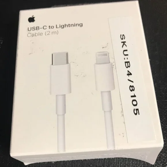 Apple - 2 m USB Type C-to-Lightning Charging Cable - White
